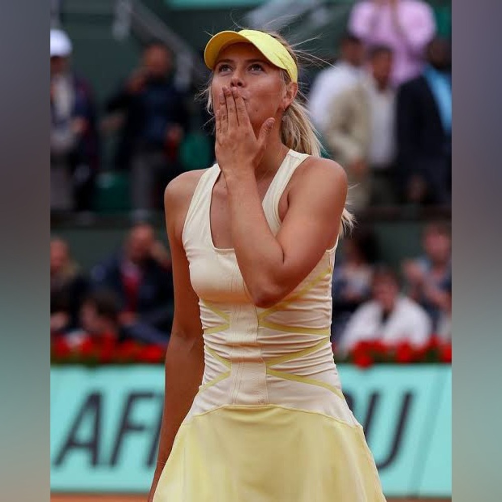 Nike Maria Sharapova Australian Open 2013 Yellow Tennis Dress Women’s Medium